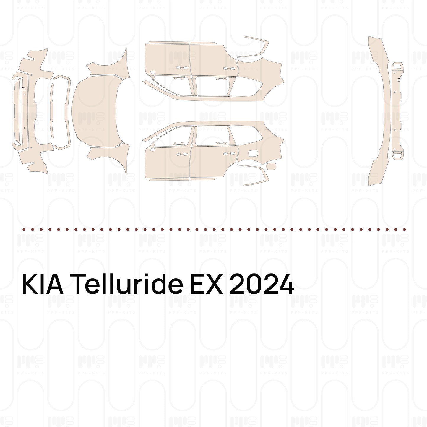Pre-Cut PPF KIA Telluride EX 2024