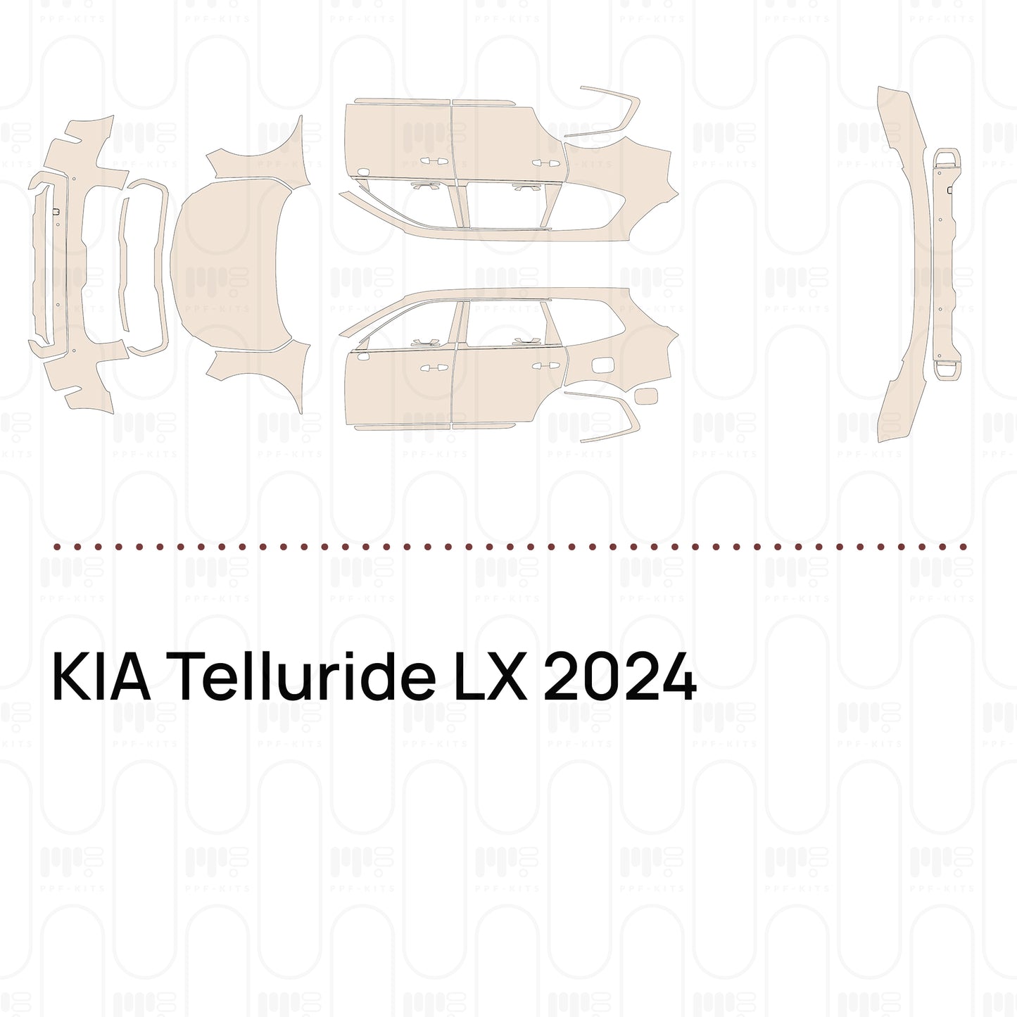 Pre-Cut PPF KIA Telluride LX 2024