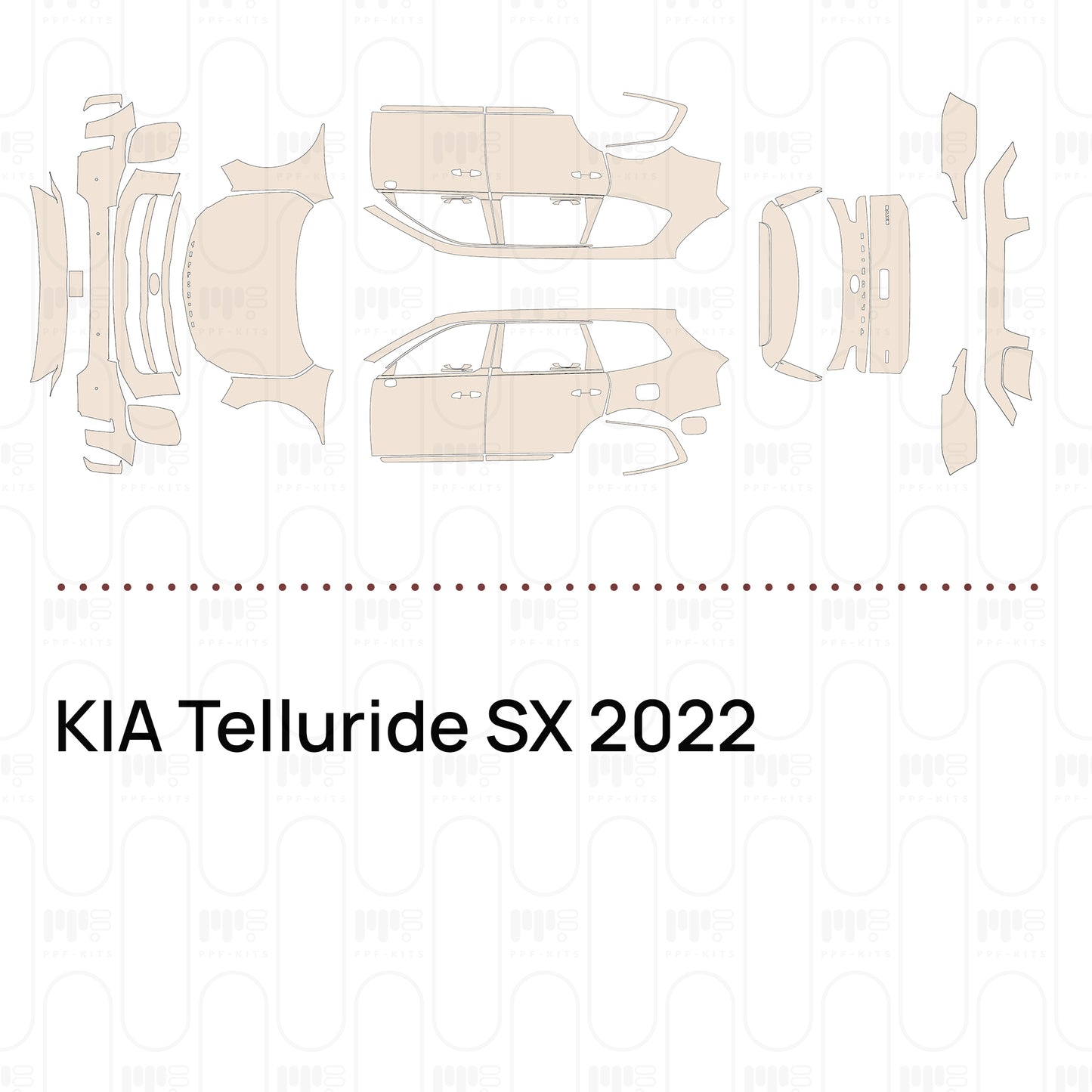 Pre-Cut PPF KIA Telluride SX 2022