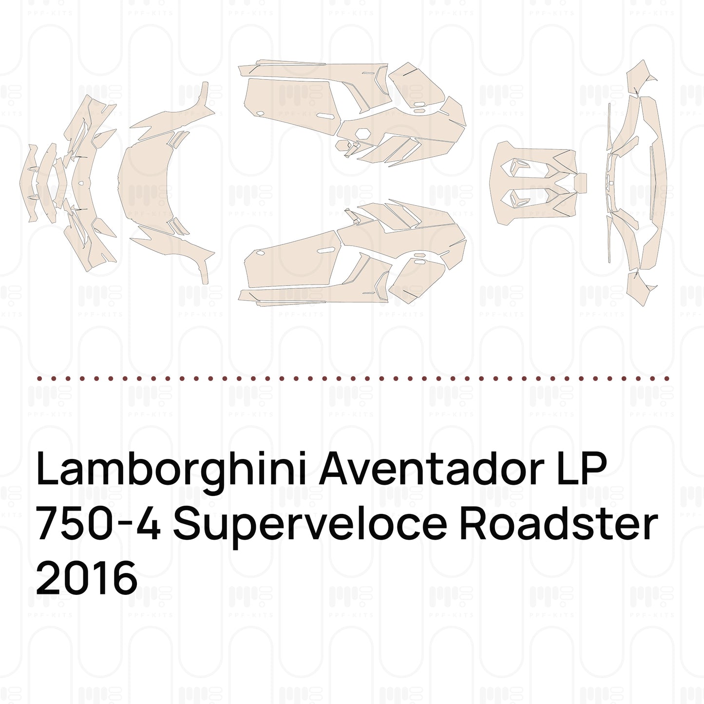 Pre-Cut PPF Lamborghini Aventador LP 750-4 Superveloce Roadster 2016