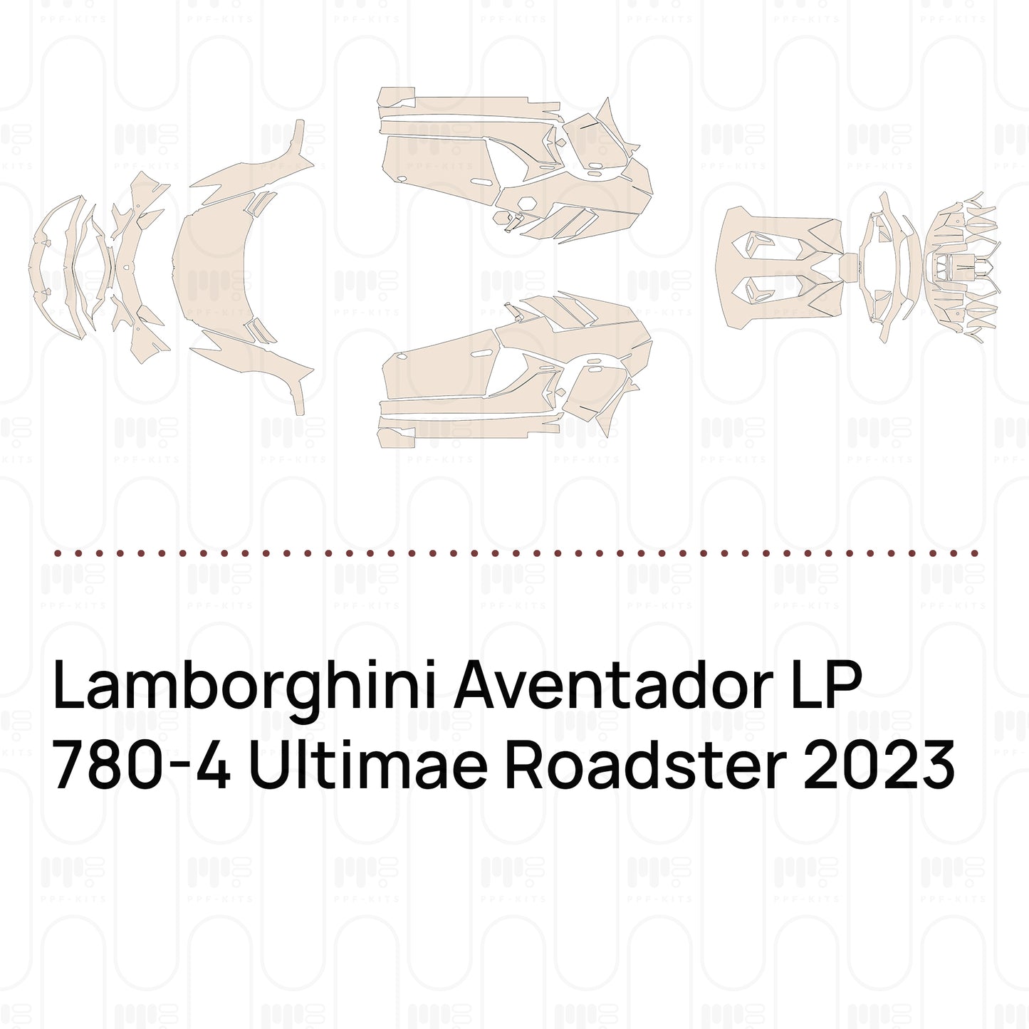 Pre-Cut PPF Lamborghini Aventador LP 780-4 Ultimae Roadster 2023
