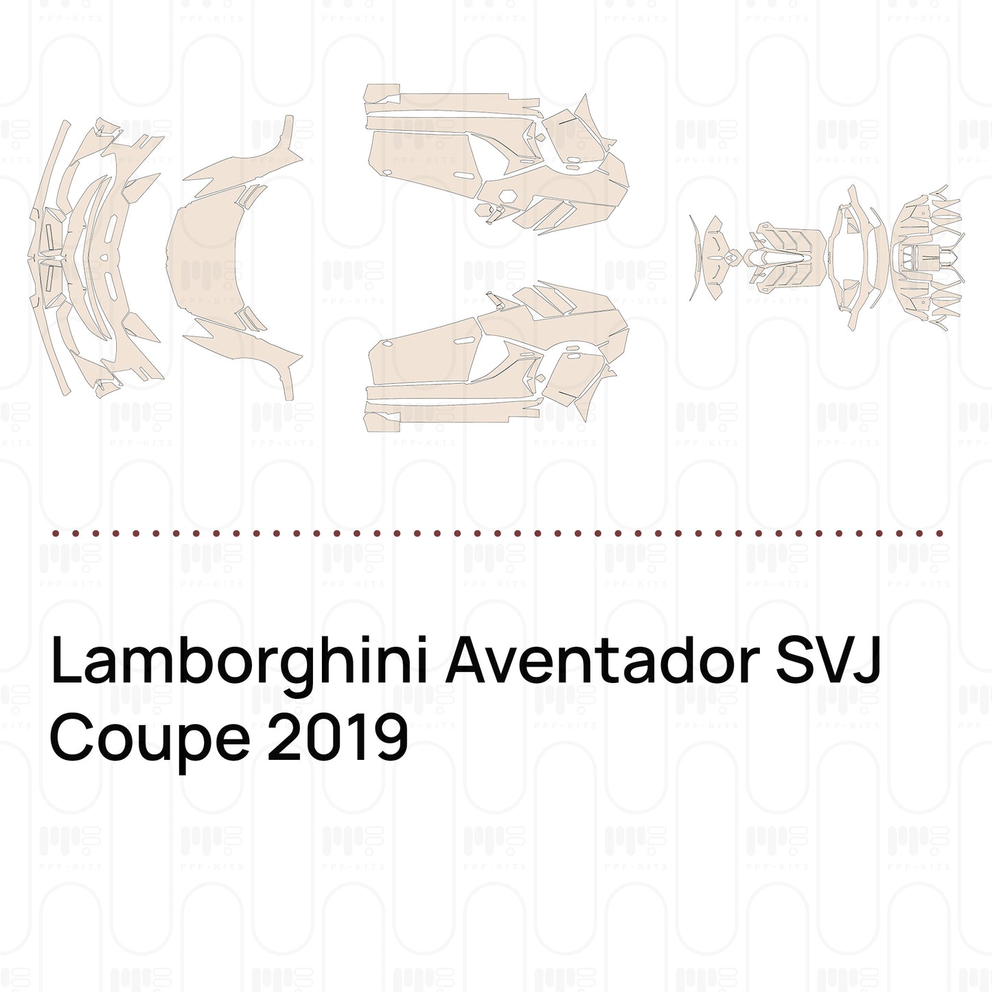Pre-Cut PPF Lamborghini Aventador SVJ Coupe 2019