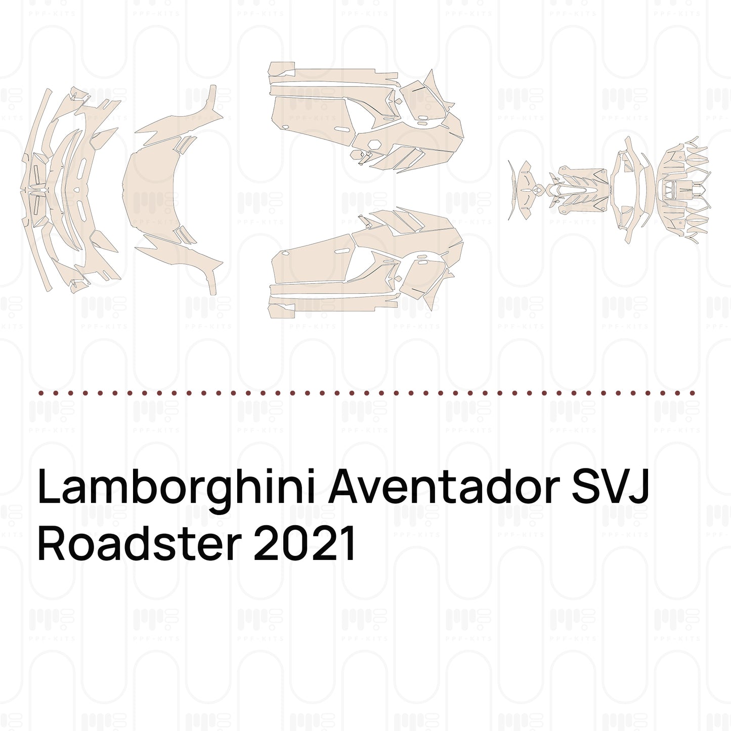 Pre-Cut PPF Lamborghini Aventador SVJ Roadster 2021