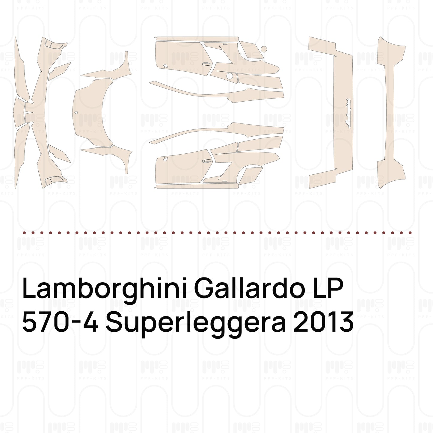 Pre-Cut PPF Lamborghini Gallardo LP 570-4 Superleggera 2013