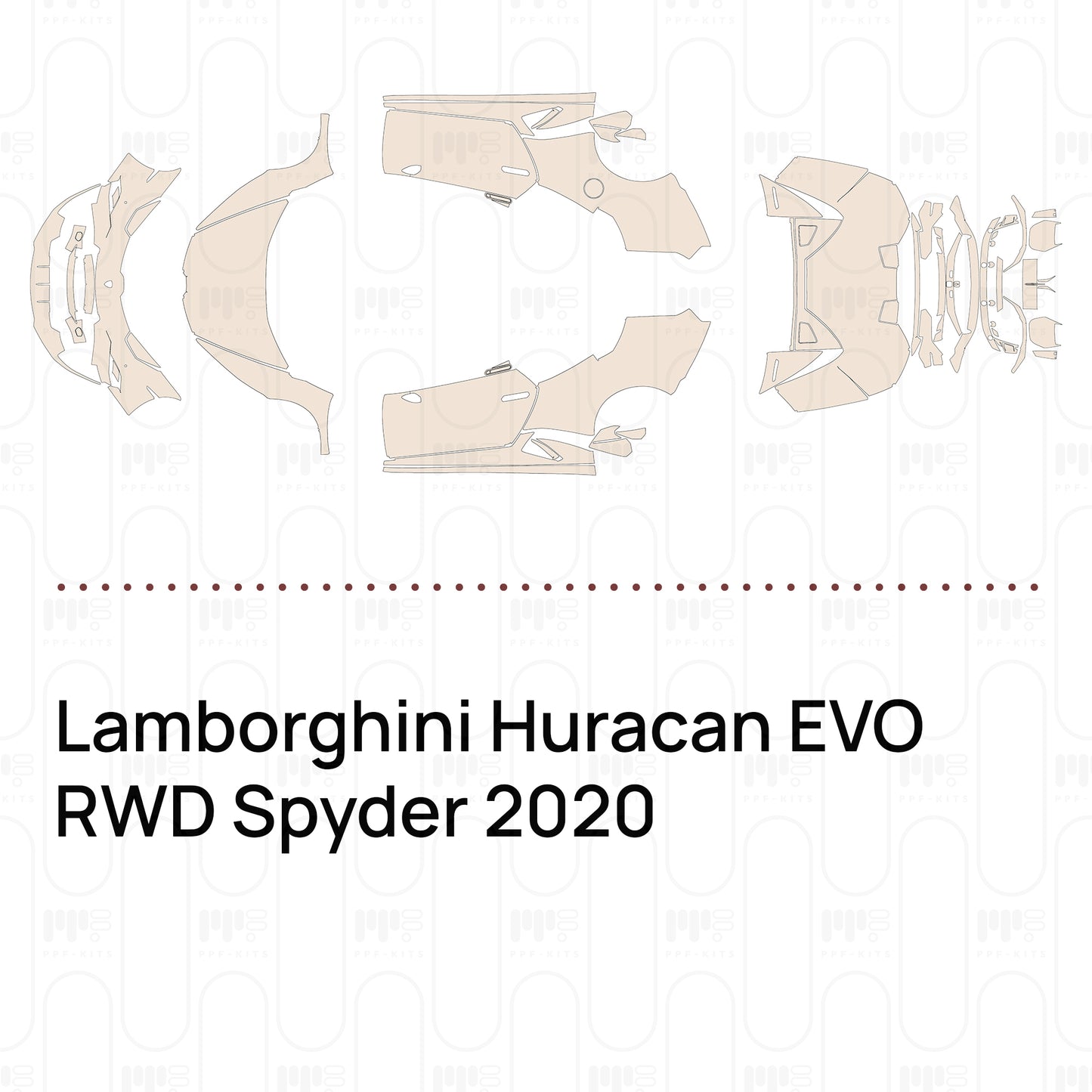 Pre-Cut PPF Lamborghini Huracan EVO RWD Spyder 2020