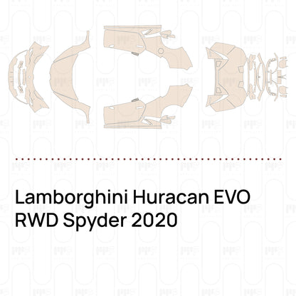Pre-Cut PPF Lamborghini Huracan EVO RWD Spyder 2020