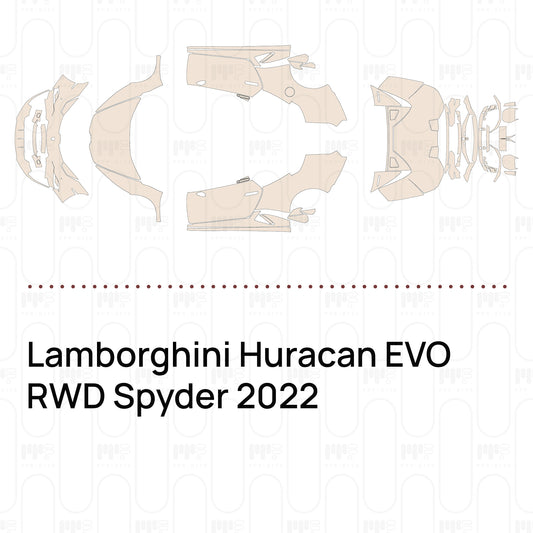 Pre-Cut PPF Lamborghini Huracan EVO RWD Spyder 2022