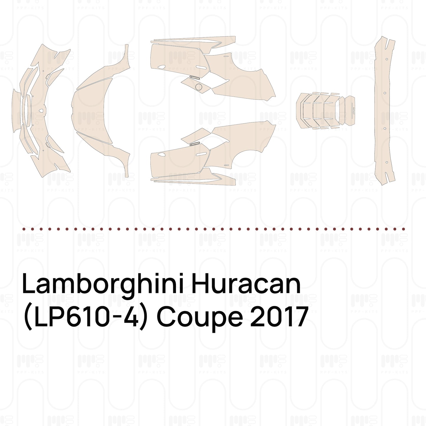 Pre-Cut PPF Lamborghini Huracan (LP610-4) Coupe 2017