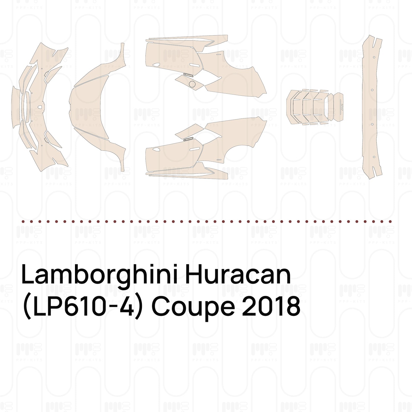 Pre-Cut PPF Lamborghini Huracan (LP610-4) Coupe 2018