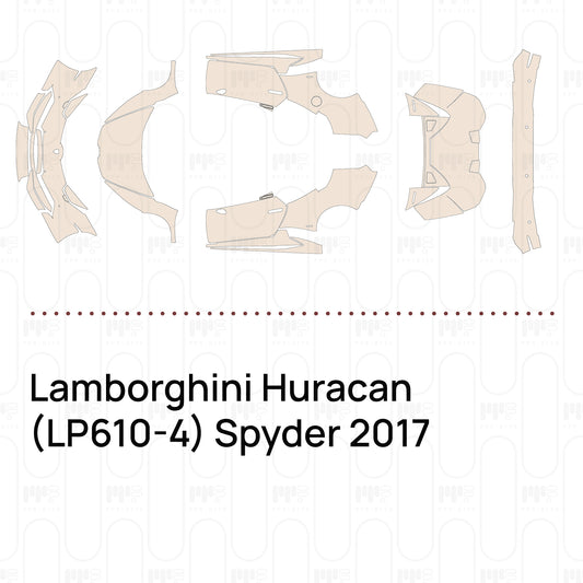 Pre-Cut PPF Lamborghini Huracan (LP610-4) Spyder 2017