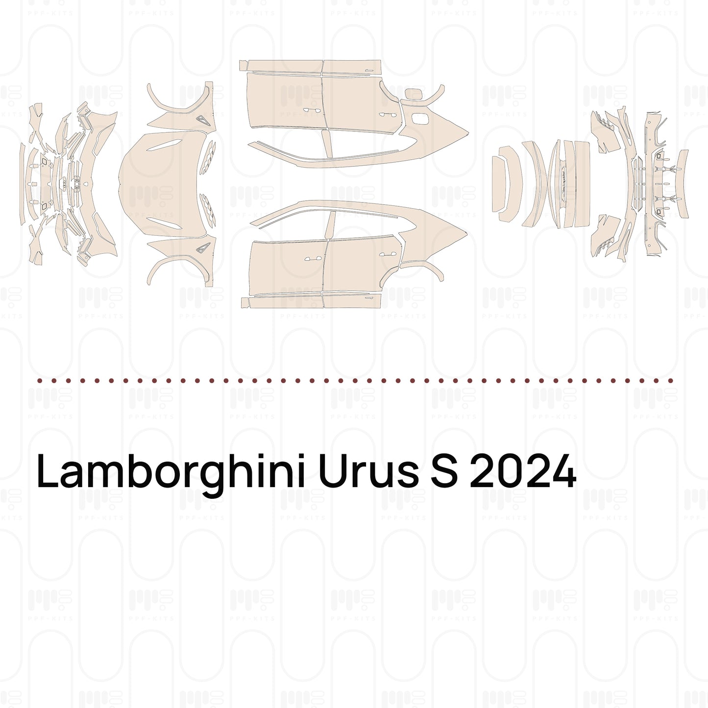 Pre-Cut PPF Lamborghini Urus S 2024