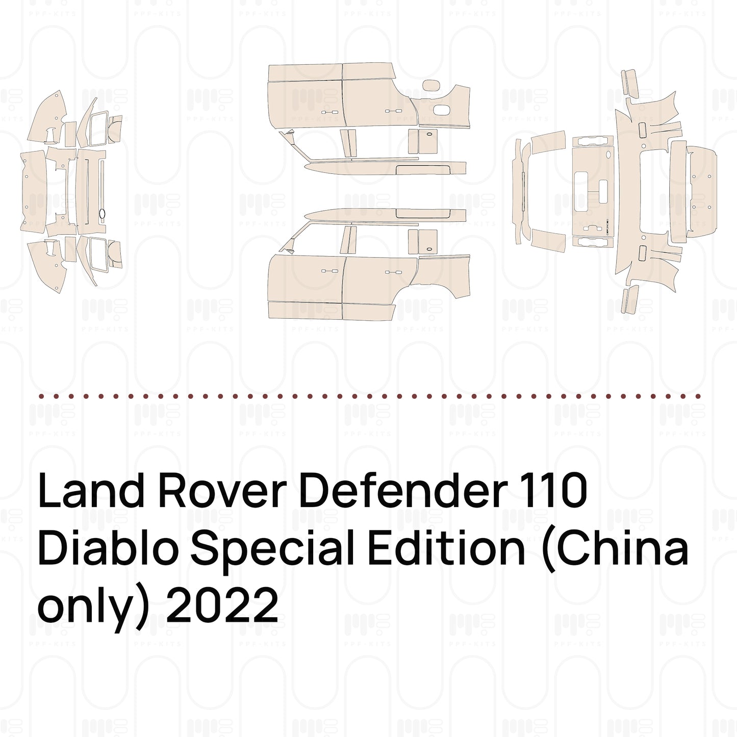 Pre-Cut PPF Land Rover Defender 110 Diablo Special Edition (China only) 2022