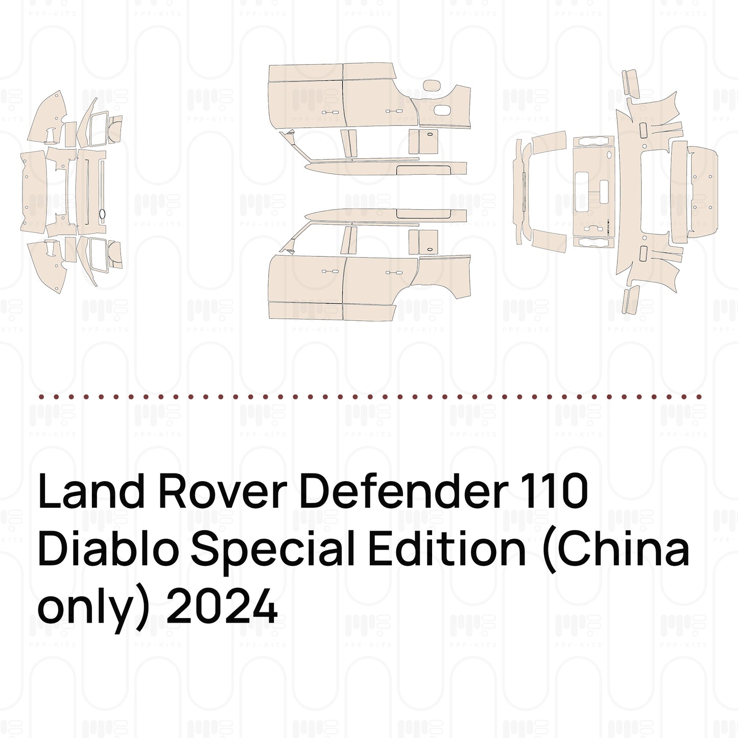 Pre-Cut PPF Land Rover Defender 110 Diablo Special Edition (China only) 2024