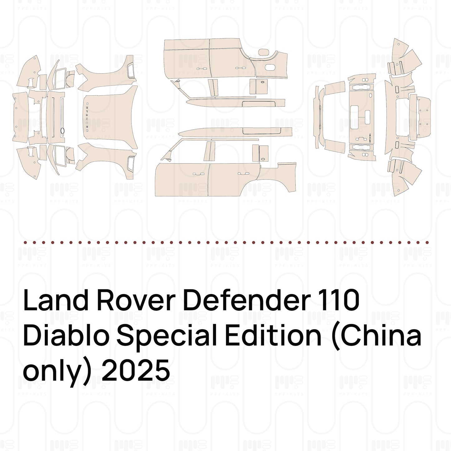 Pre-Cut PPF Land Rover Defender 110 Diablo Special Edition (China only) 2025