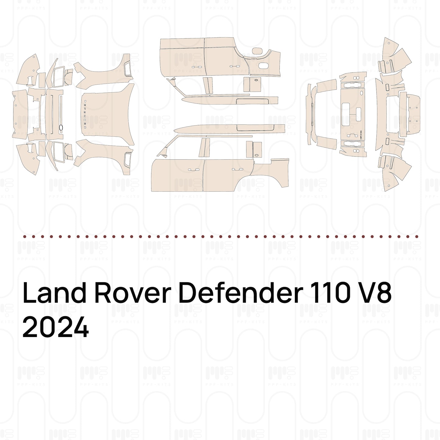 Pre-Cut PPF Land Rover Defender 110 V8 2024