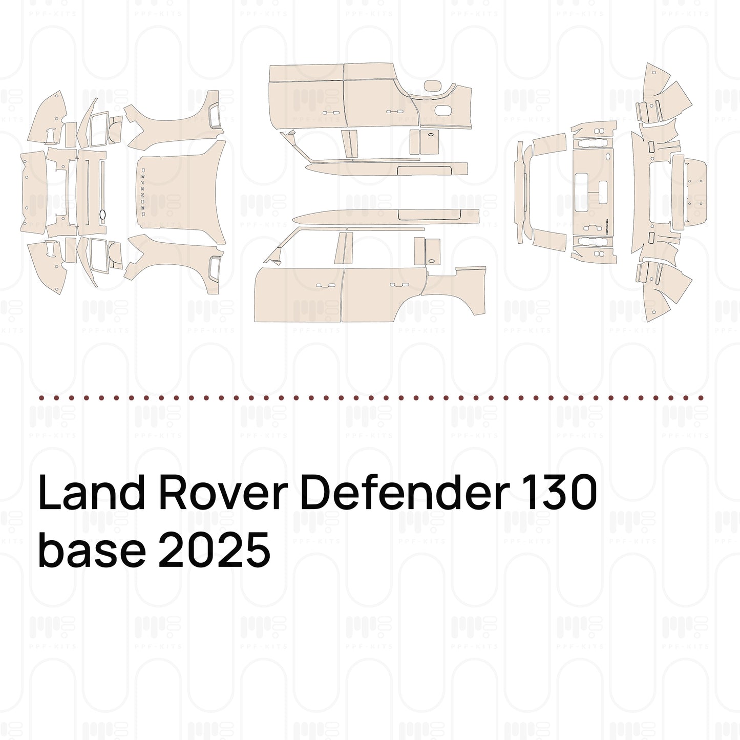 Pre-Cut PPF Land Rover Defender 130 base 2025
