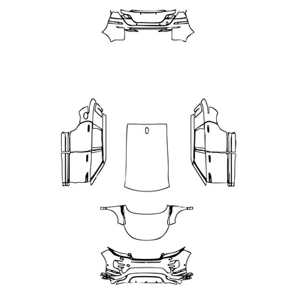 Pre-Cut PPF Land Rover Range Rover Evoque 5 Doors R-Dynamic 2021 - PPF-Kits