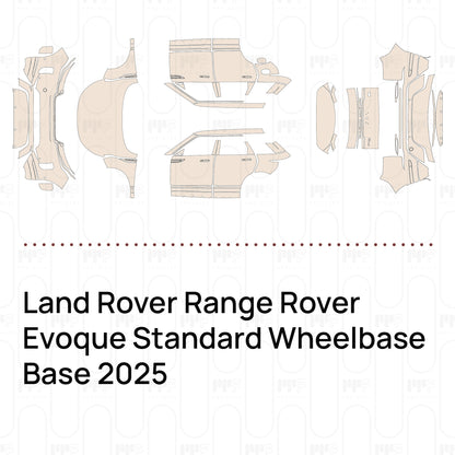 Pre-Cut PPF Land Rover Range Rover Evoque Standard Wheelbase Base 2025