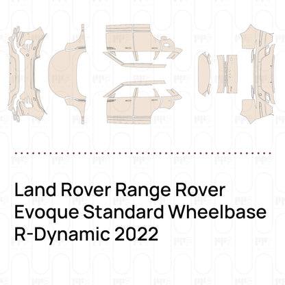 Pre-Cut PPF Land Rover Range Rover Evoque Standard Wheelbase R-Dynamic 2022