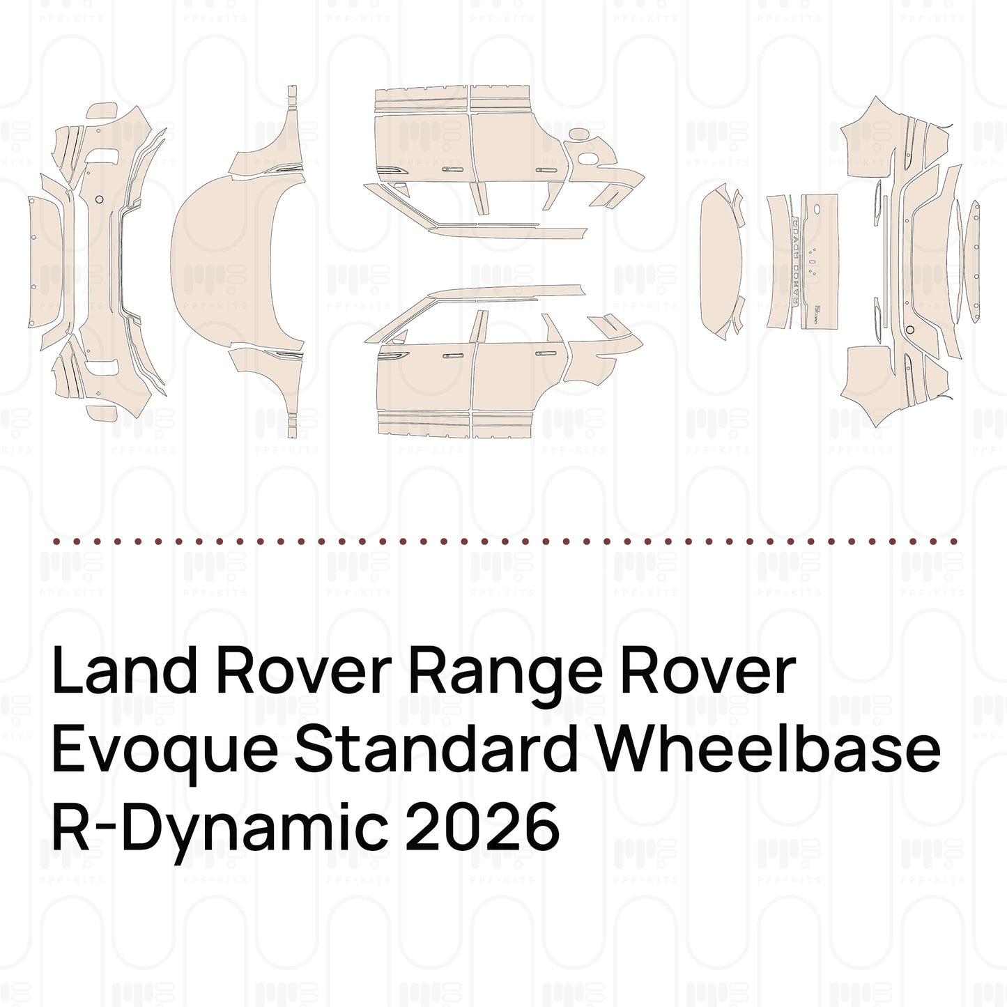 Pre-Cut PPF Land Rover Range Rover Evoque Standard Wheelbase R-Dynamic 2026