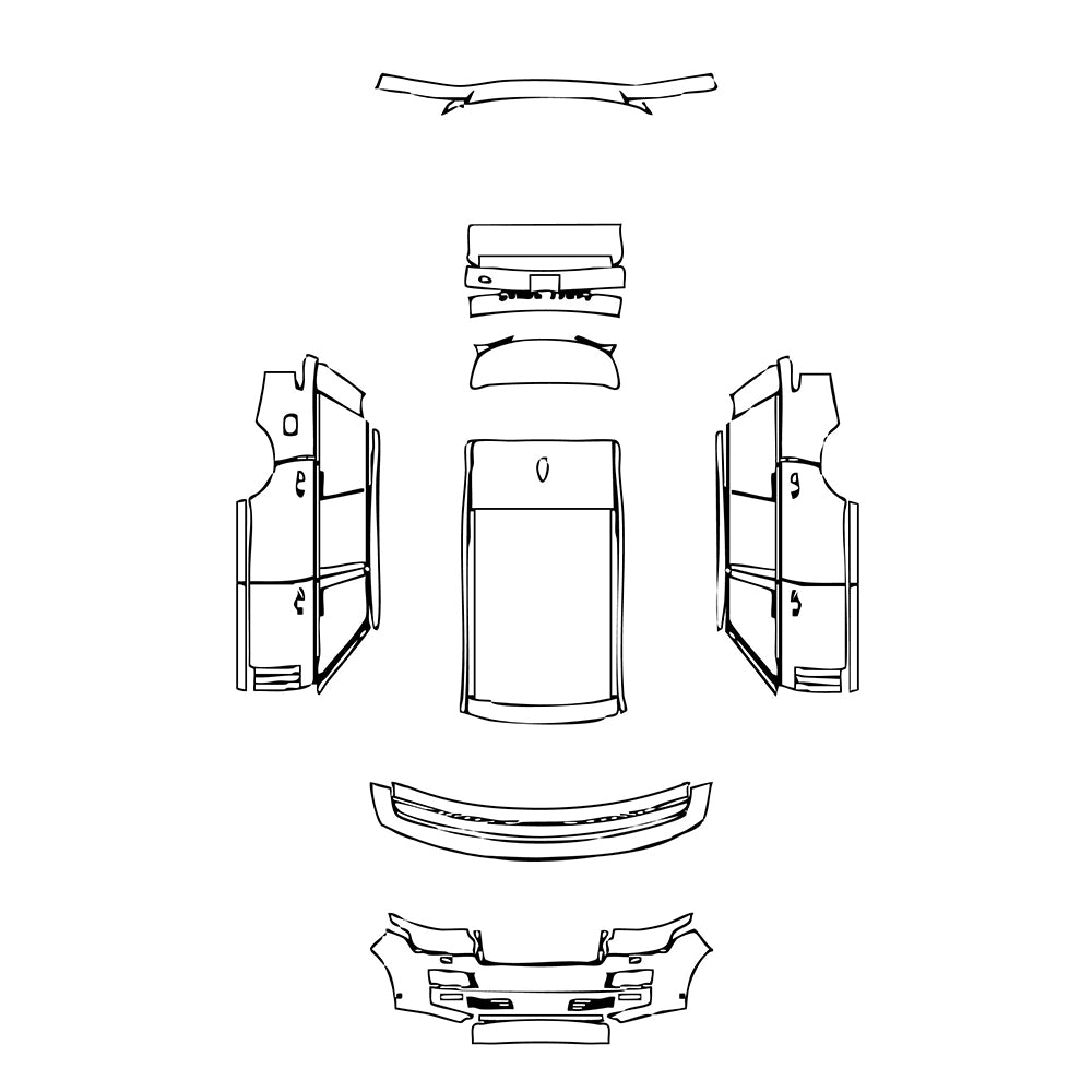 Pre-Cut PPF Land Rover Range Rover Extended Wheelbase Base 2015 - PPF-Kits