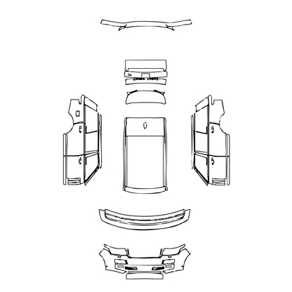 Pre-Cut PPF Land Rover Range Rover Extended Wheelbase Base 2016 - PPF-Kits