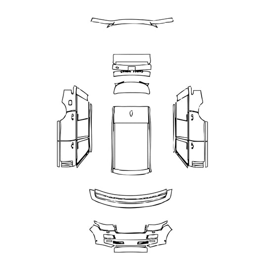 Pre-Cut PPF Land Rover Range Rover Extended Wheelbase Base 2016 - PPF-Kits