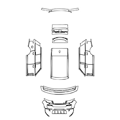 Pre-Cut PPF Land Rover Range Rover Extended Wheelbase SVAutobiography 2020 - PPF-Kits