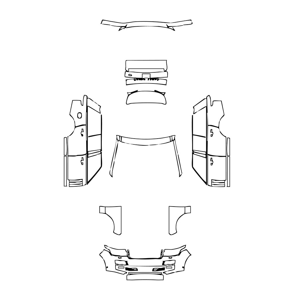 Pre-Cut PPF Land Rover Range Rover Standard Wheelbase Base 2017 - PPF-Kits