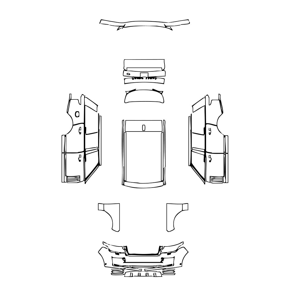 Pre-Cut PPF Land Rover Range Rover Standard Wheelbase Base 2020 - PPF-Kits