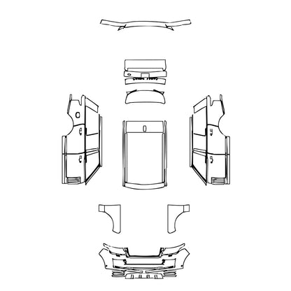 Pre-Cut PPF Land Rover Range Rover Standard Wheelbase Base 2021 - PPF-Kits