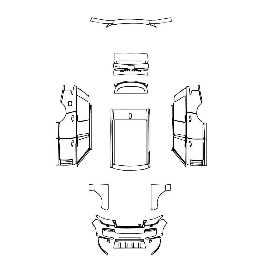 Pre-Cut PPF Land Rover Range Rover Standard Wheelbase SVAutobiography 2020 - PPF-Kits