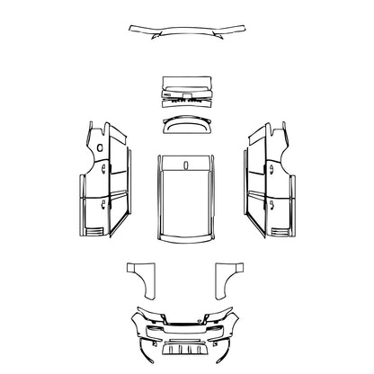 Pre-Cut PPF Land Rover Range Rover Standard Wheelbase SVAutobiography 2021 - PPF-Kits