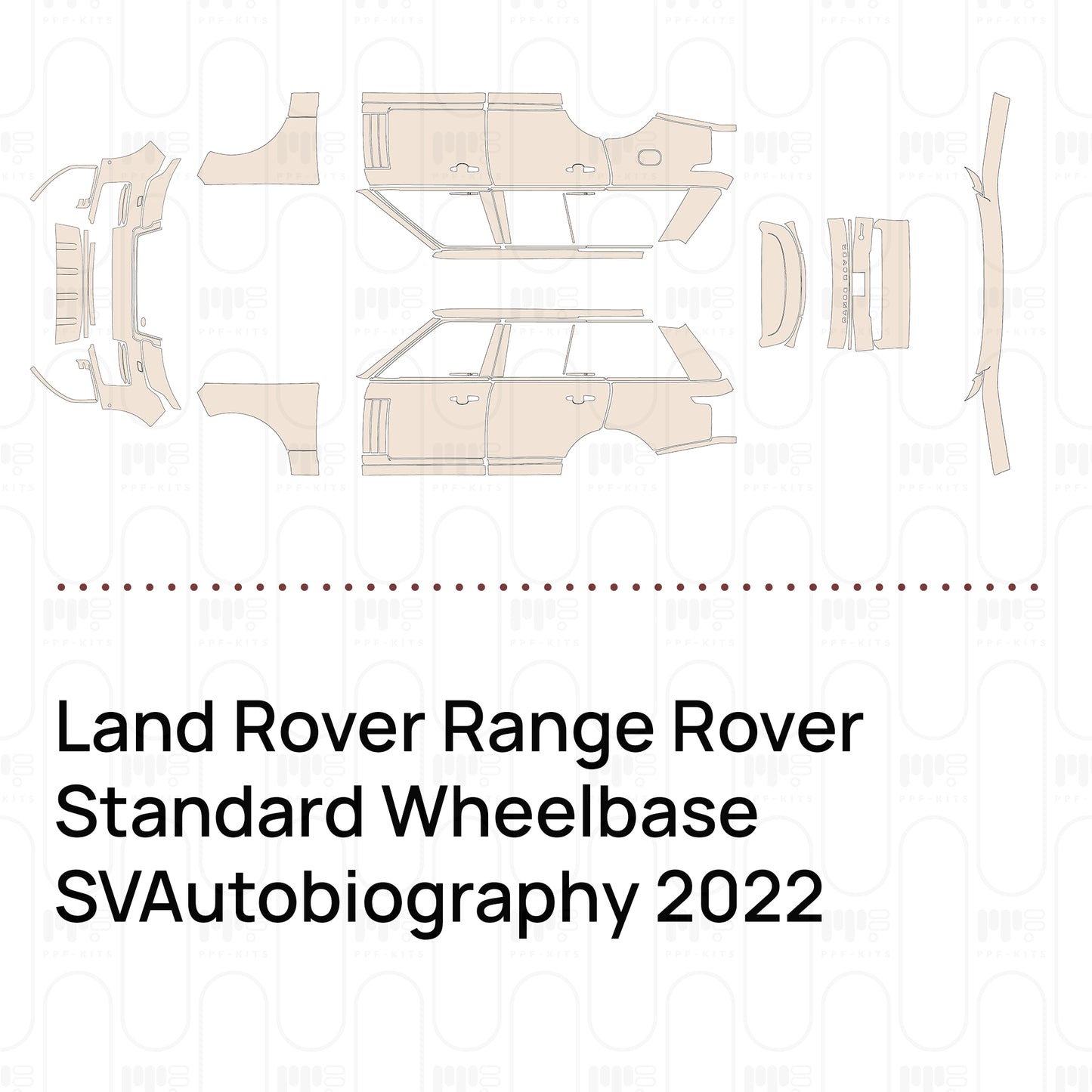 Pre-Cut PPF Land Rover Range Rover Standard Wheelbase SVAutobiography 2022