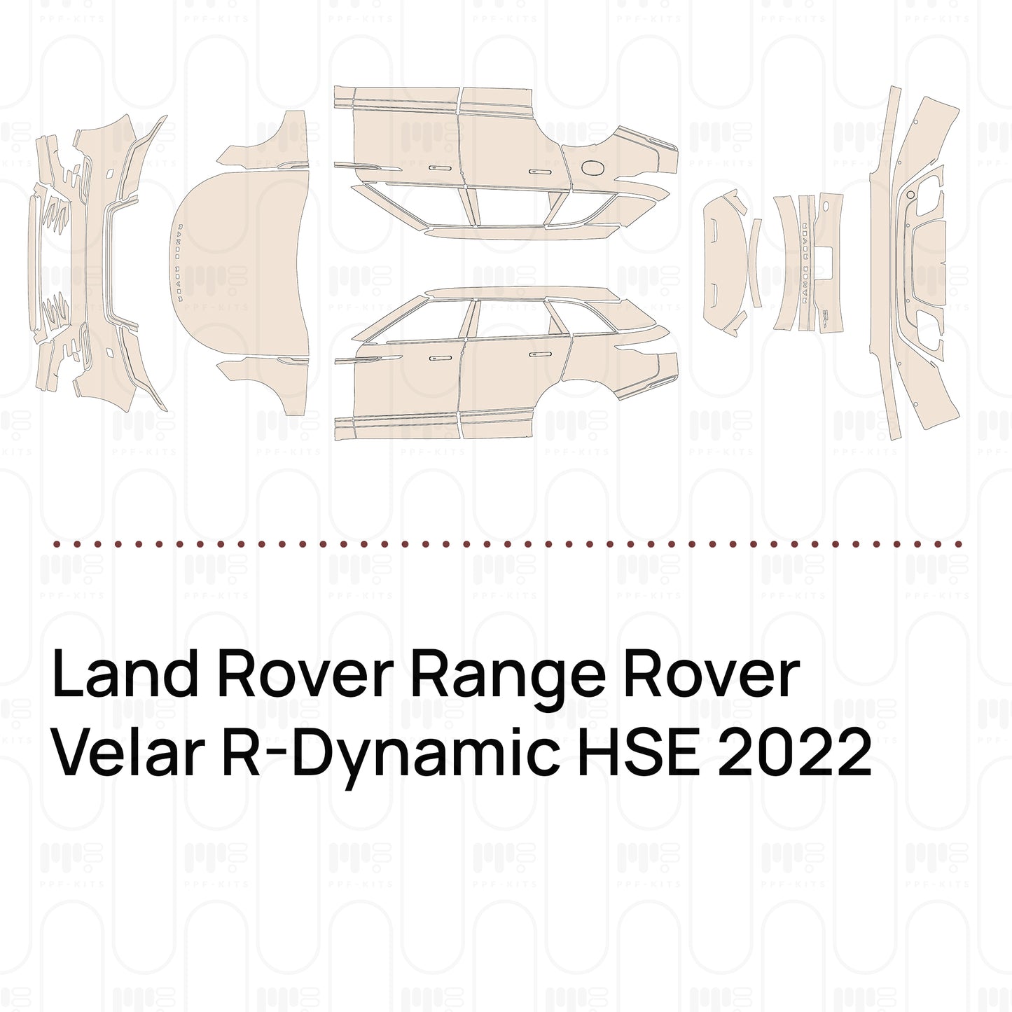 Pre-Cut PPF Land Rover Range Rover Velar R-Dynamic HSE 2022