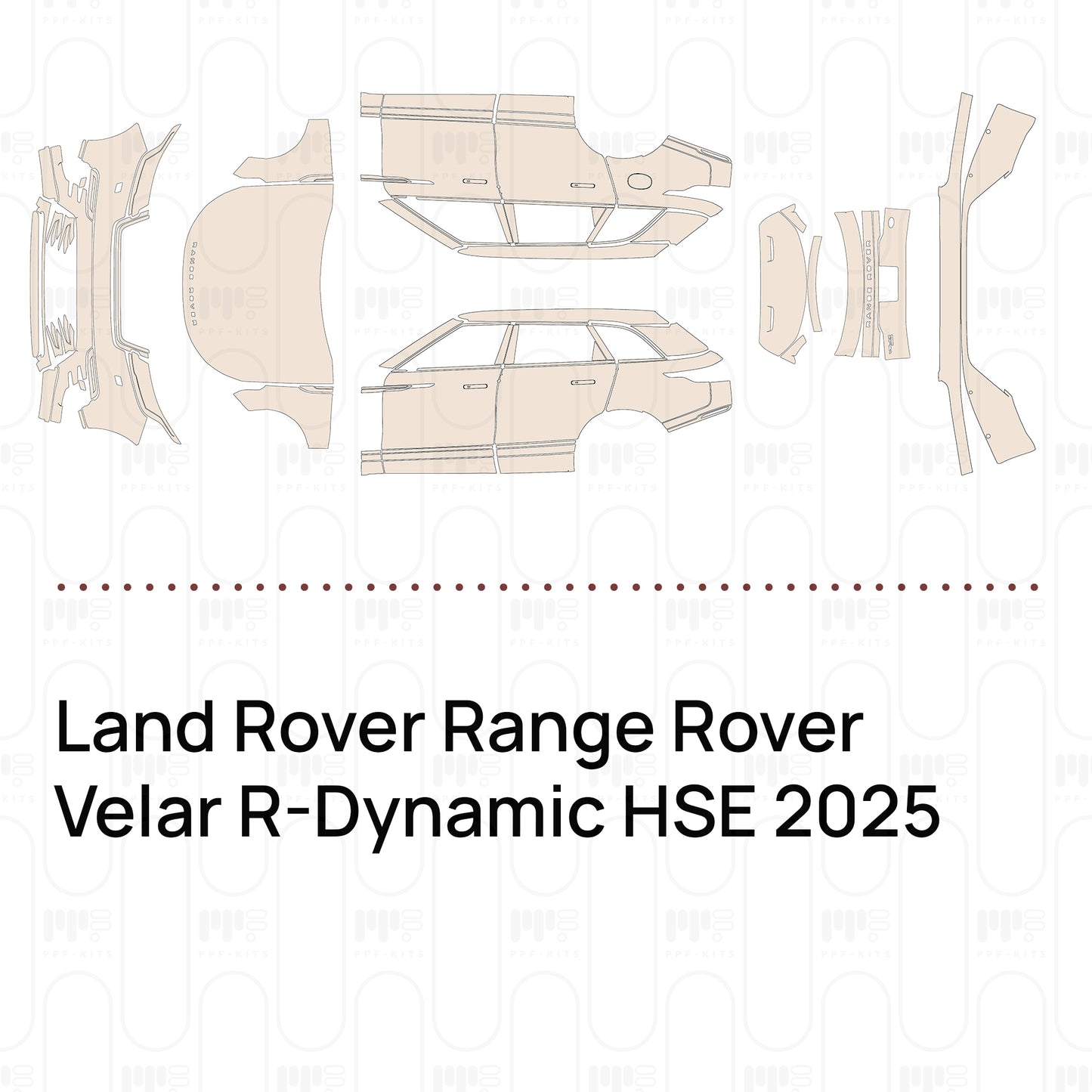 Pre-Cut PPF Land Rover Range Rover Velar R-Dynamic HSE 2025