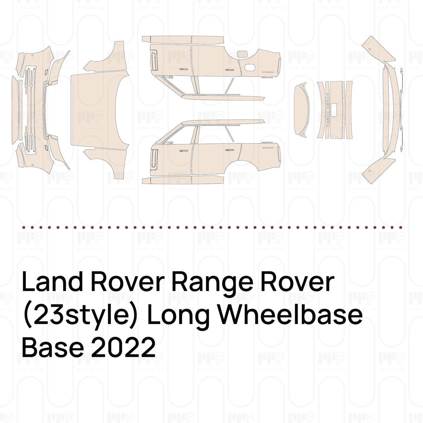 Pre-Cut PPF Land Rover Range Rover (23style) Long Wheelbase Base 2022