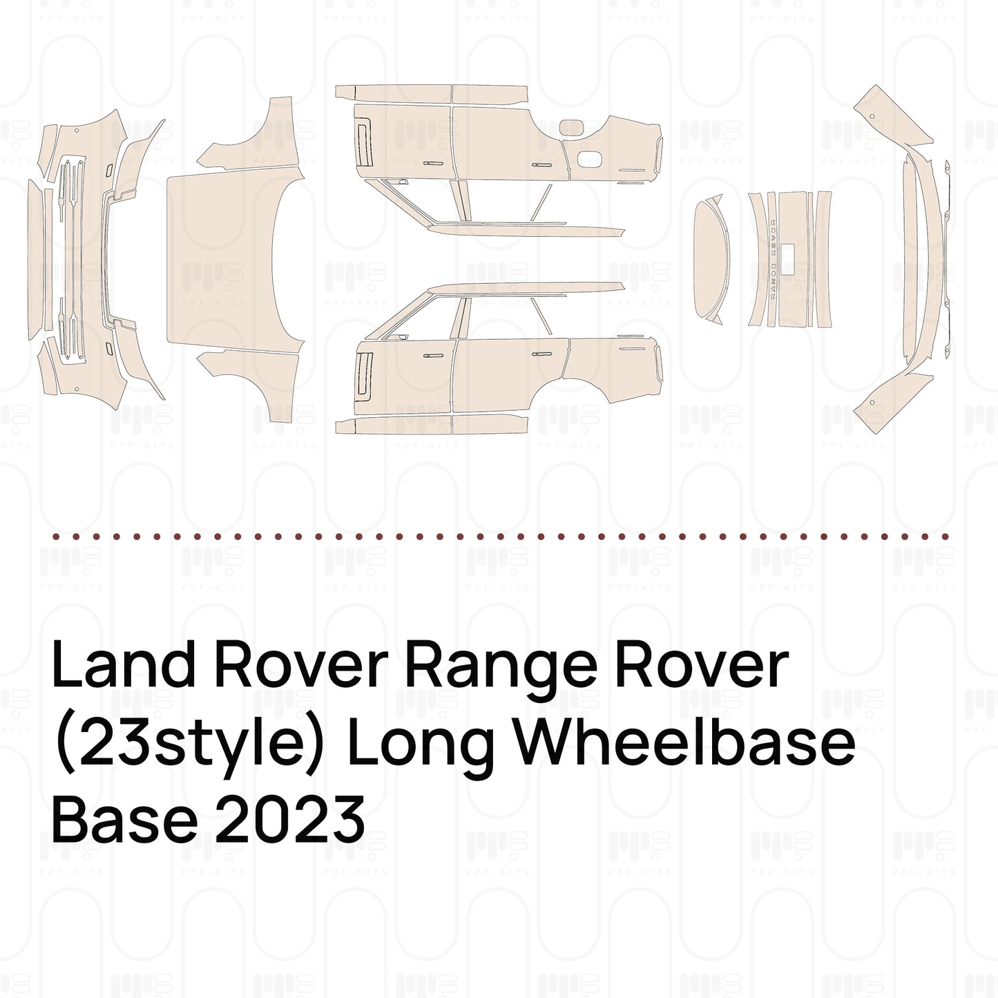 Pre-Cut PPF Land Rover Range Rover (23style) Long Wheelbase Base 2023