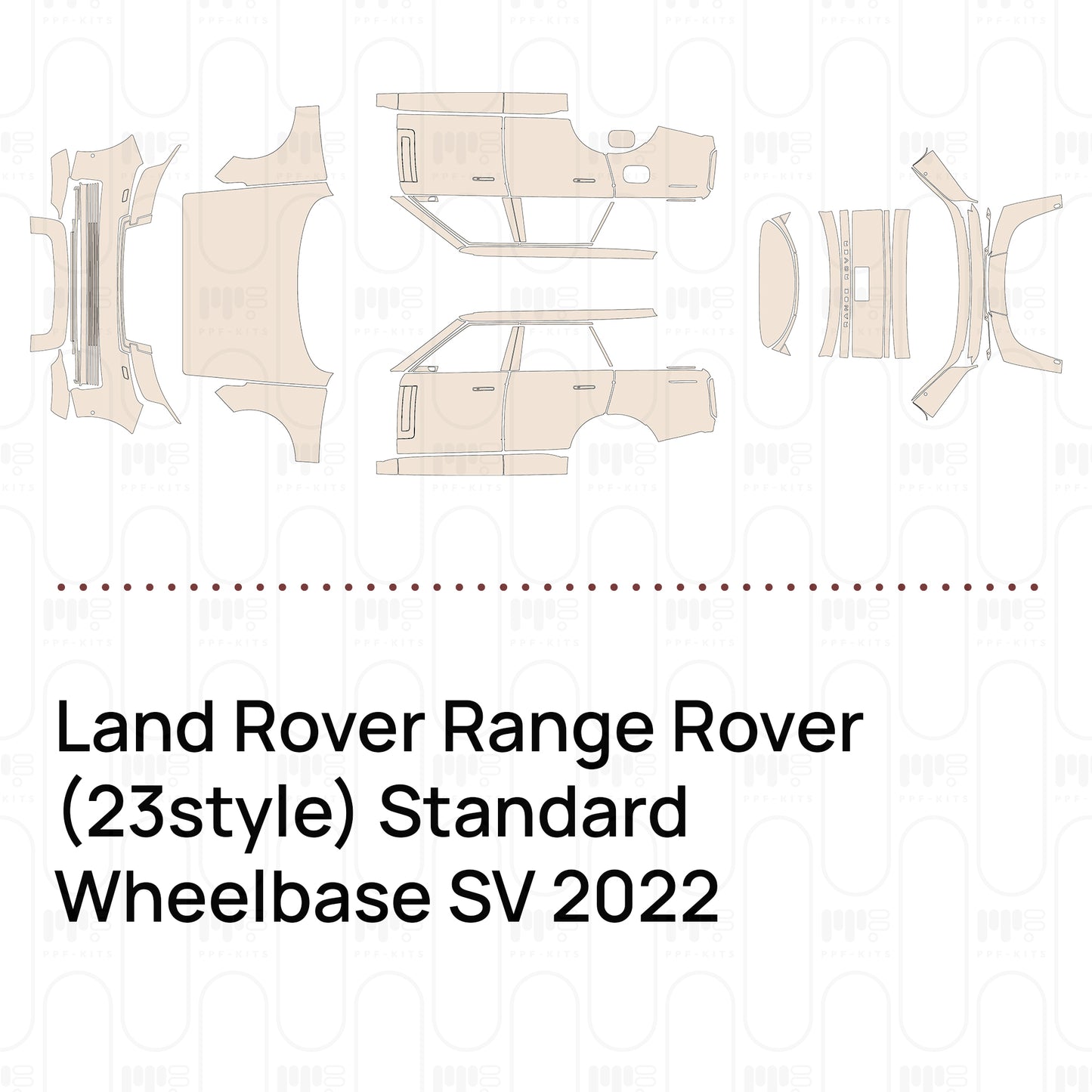 Pre-Cut PPF Land Rover Range Rover (23style) Standard Wheelbase SV 2022