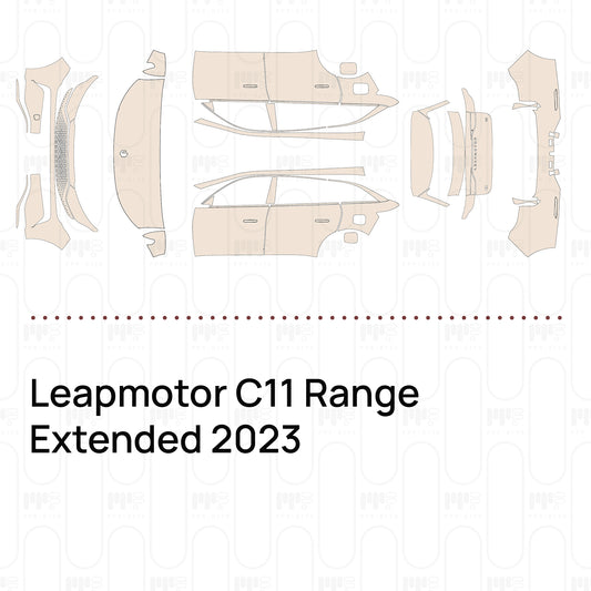 Leapmotor C11 Range Extended 2023 – Pellicola protettiva PPF pretagliata