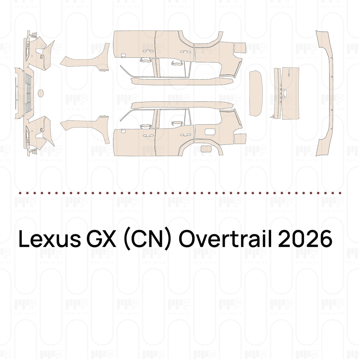 Pre-Cut PPF Lexus GX (CN) Overtrail 2026