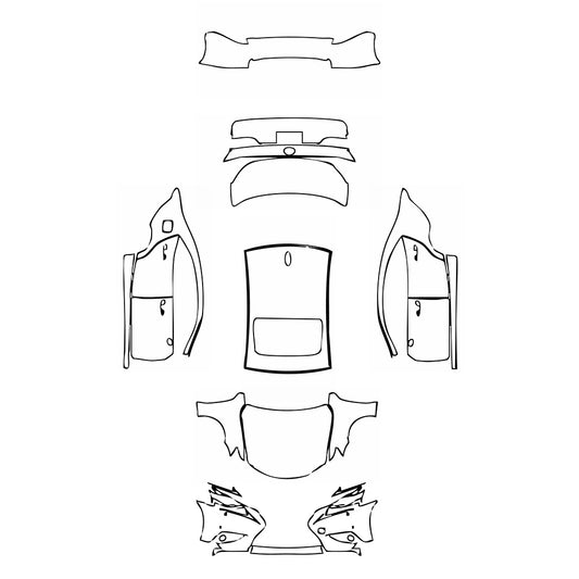 Pre-Cut PPF Lexus IS Sedan Base 2016 - PPF-Kits