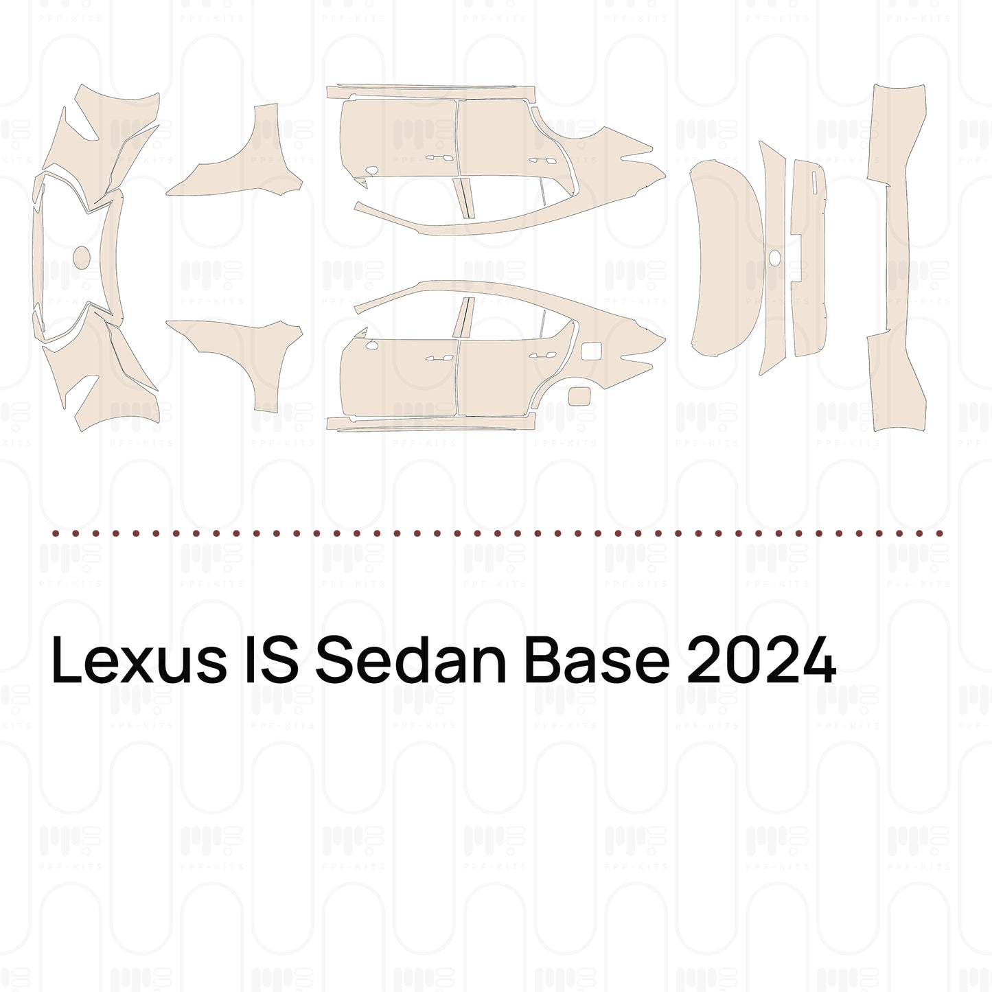 Pre-Cut PPF Lexus IS Sedan Base 2024