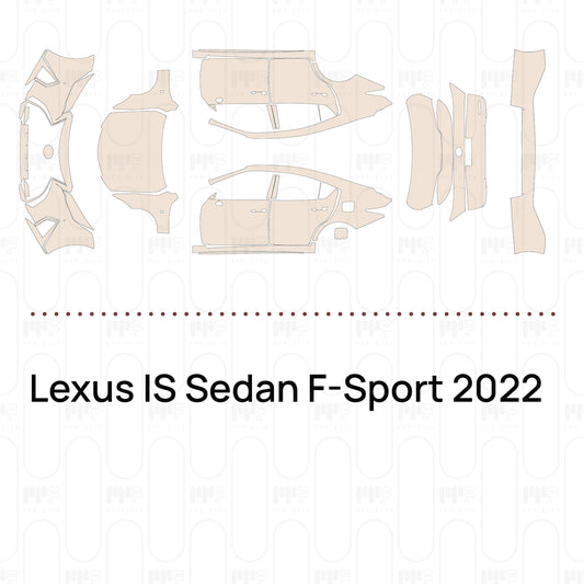 Pre-Cut PPF Lexus IS Sedan F-Sport 2022