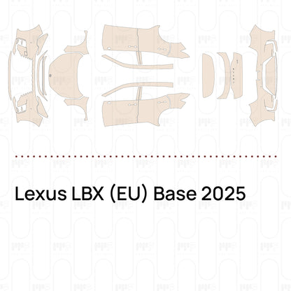 Pre-Cut PPF Lexus LBX (EU) Base 2025