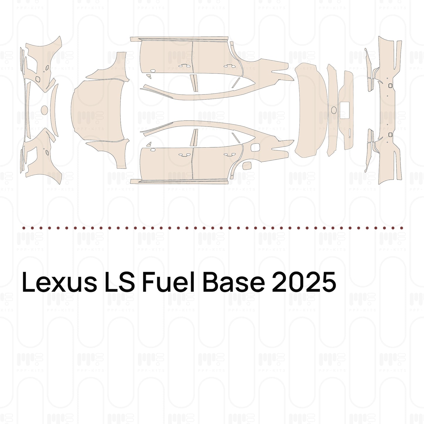 Pre-Cut PPF Lexus LS Fuel Base 2025