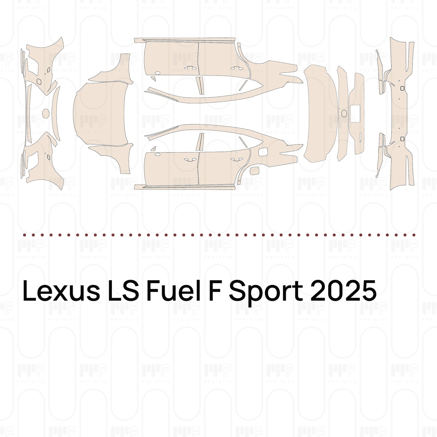 Pre-Cut PPF Lexus LS Fuel F Sport 2025