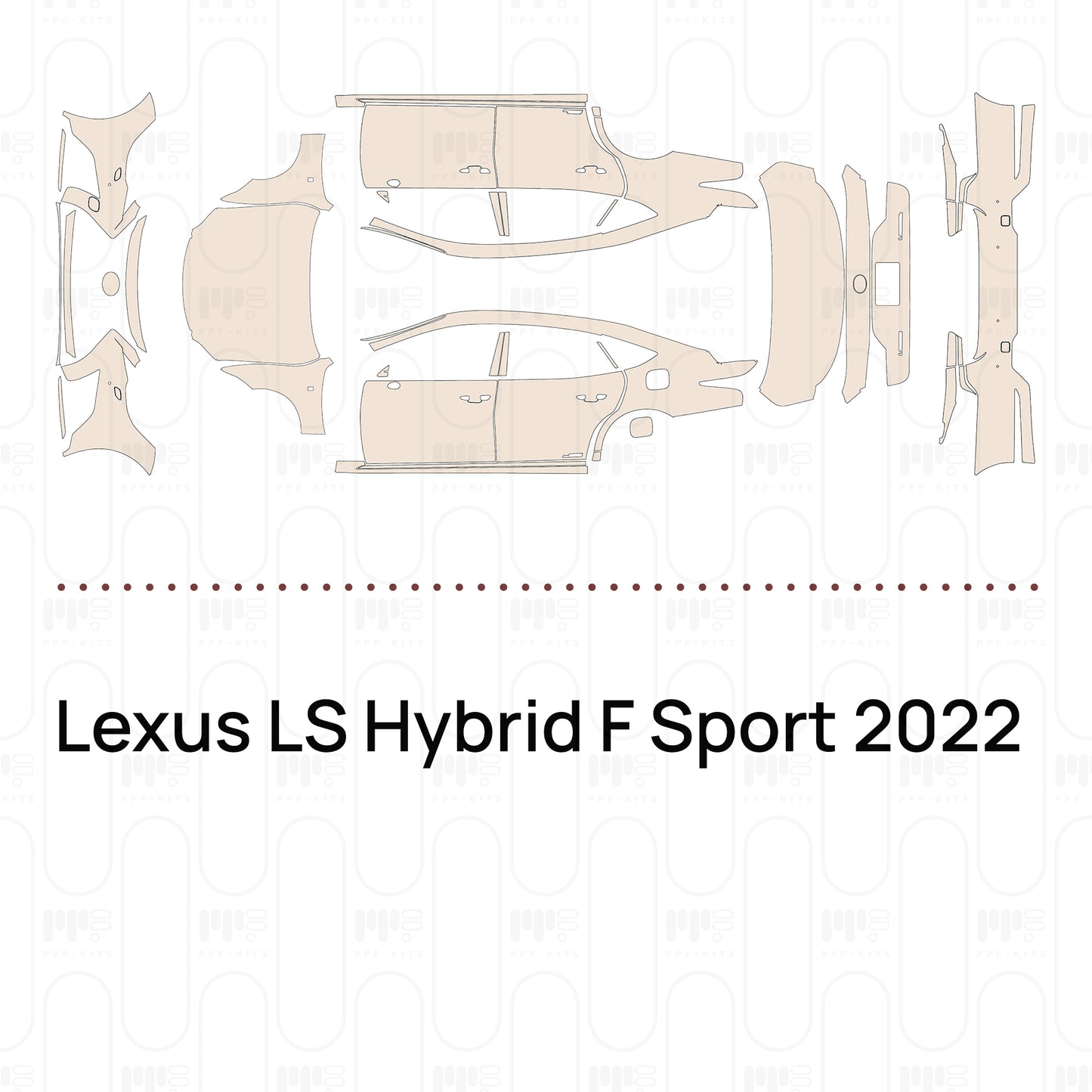 Pre-Cut PPF Lexus LS Hybrid F Sport 2022