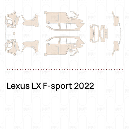 Pre-Cut PPF Lexus LX F-sport 2022