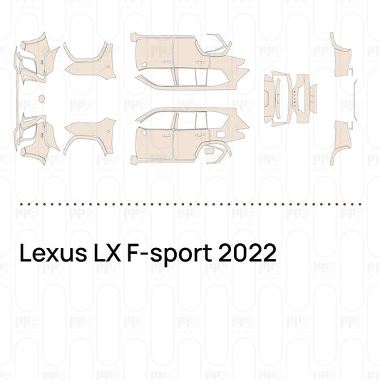 Pre-Cut PPF Lexus LX F-sport 2022